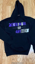 Load image into Gallery viewer, “BvsA “bleed purple hoodie