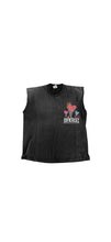 Load image into Gallery viewer, 3 hearts black  sleeveless Tshirt