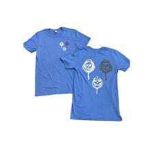 Load image into Gallery viewer, 3 #skullface Carolina blue T-shirt